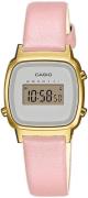 Casio Naisten kello LA670WEFL-4A2EF Vintage LCD/Nahka