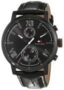 Tommy Hilfiger Miesten kello 1791310 Alden Musta/Nahka Ø44 mm