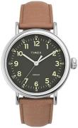 Timex Miesten kello TW2V27700 Standard Musta/Nahka Ø40 mm