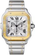 Cartier Miesten kello W2SA0008 Santos De Hopea/Teräs