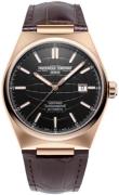 Frederique Constant Miesten kello FC-303B4NH4 Highlife Musta/Nahka