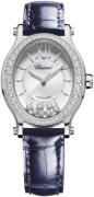 Chopard Naisten kello 278602-3003 Happy Sport Hopea/Nahka Ø29 mm