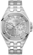 Guess Miesten kello GW0278G1 Top Gun Hopea/Teräs Ø46 mm