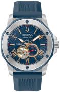 Bulova Miesten kello 98A282 Marine Star Sininen/Kumi Ø45 mm