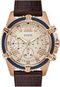 Guess Miesten kello GW0053G4 Valkoinen/Kumi Ø48 mm