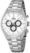 Festina Miesten kello F16820-Q Timeless Valkoinen/Teräs Ø43.5 mm