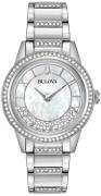 Bulova Naisten kello 96L257T Crystal Valkoinen/Teräs Ø32 mm