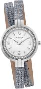 Bulova Naisten kello 96R236 Rhapsody Hopea/Nahka Ø30 mm