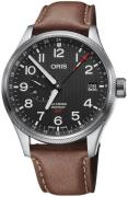 Oris Miesten kello 01 748 7710 4184-Set Aviation Musta/Nahka Ø45 mm