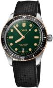 Oris Miesten kello 01 733 7707 4357-07 4 20 18 Diving Vihreä/Kumi