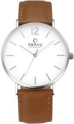 Obaku Miesten kello V197GXCWRN Classic Hopea/Nahka Ø41 mm