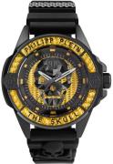 Philipp Plein Miesten kello PWAAA1922 The Skull Musta/Kumi Ø44 mm