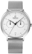 Obaku Miesten kello V193GMCIMC Ahorn Valkoinen/Teräs Ø40 mm