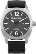 Superdry Miesten kello SYG103TW Classic Musta/Nahka Ø45 mm