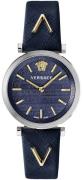 Versace Naisten kello VELS00119 V Twist Sininen/Nahka Ø37 mm