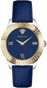 Versace Naisten kello VEVC00219 Greca Sininen/Nahka Ø39 mm