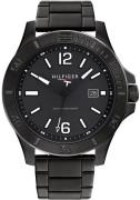 Tommy Hilfiger Miesten kello 1791996 Rayan Musta/Teräs Ø46 mm