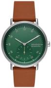 Skagen Miesten kello SKW6905 Kuppel Vihreä/Nahka Ø44 mm