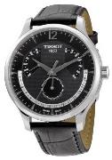 Tissot Miesten kello T063.637.16.057.00 Tradition Musta/Nahka Ø42 mm