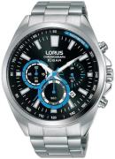 Lorus Miesten kello RT381HX9 Sports Musta/Teräs Ø44 mm