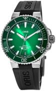 Oris Miesten kello 01 400 7763 4157-07 4 24 74EB Aquis Vihreä/Kumi