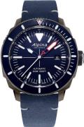 Alpina Miesten kello AL-525LNN4TV6 Seastrong Sininen/Kumi Ø44 mm