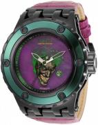 Invicta Miesten kello 34618 Dc Comics Violetti/Nahka Ø52 mm