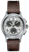 Hamilton Miesten kello H76412553 Khaki Hopea/Nahka Ø40 mm