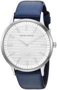 Emporio Armani Miesten kello AR11119 Dress Hopea/Nahka Ø43 mm