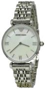 Emporio Armani Naisten kello AR1682 Dress Valkoinen/Teräs Ø32 mm