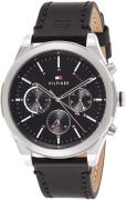 Tommy Hilfiger Miesten kello 1791740 Musta/Nahka Ø44 mm