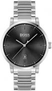 Hugo Boss Miesten kello 1513792 Confidence Musta/Teräs Ø42 mm