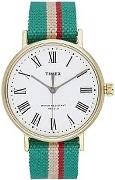 Timex Miesten kello TW2T98500LG Valkoinen/Tekstiili Ø37 mm