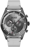 Hugo Boss Miesten kello 1513710 Harmaa/Nahka Ø44 mm