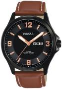 Pulsar Miesten kello PJ6091X1 Dress Musta/Nahka Ø42 mm