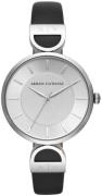 Armani Exchange Naisten kello AX5323 Hopea/Nahka Ø38 mm