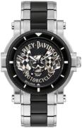 Bulova Miesten kello 78A124 Harley-Davidson Musta/Teräs Ø44 mm