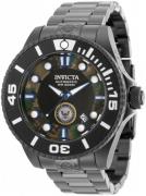 Invicta Miesten kello 34772 Musta/Teräs Ø47 mm