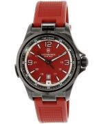 Victorinox Night Vision Miesten kello 241717 Punainen/Kumi Ø42 mm