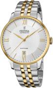 Festina Dress Miesten kello F20483-4 Hopea/Kullansävytetty teräs