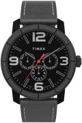 Timex Miesten kello TW2U15200 Musta/Nahka Ø44 mm