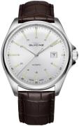 Glycine Combat Miesten kello GL0110 Hopea/Nahka Ø43 mm