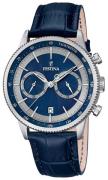 Festina Dress Miesten kello F16893-6 Sininen/Nahka Ø41 mm