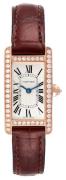 Cartier Tank Americaine Miesten kello WJTA0002 Hopea/Nahka