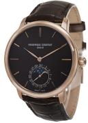 Frederique Constant Manufacture Miesten kello FC-705C4S9 Ruskea/Nahka