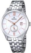 Festina Miesten kello F16871-2 Valkoinen/Teräs Ø42 mm