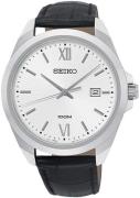 Seiko 99999 Miesten kello SUR283P1 Valkoinen/Nahka Ø43 mm