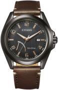 Citizen Elegance Miesten kello AW7057-18H Musta/Nahka Ø43 mm