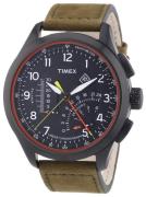 Timex Intelligent Miesten kello T2P276 Musta/Nahka Ø45 mm