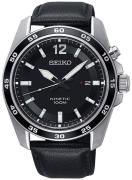 Seiko Kinetic Miesten kello SKA789P1 Musta/Nahka Ø42 mm